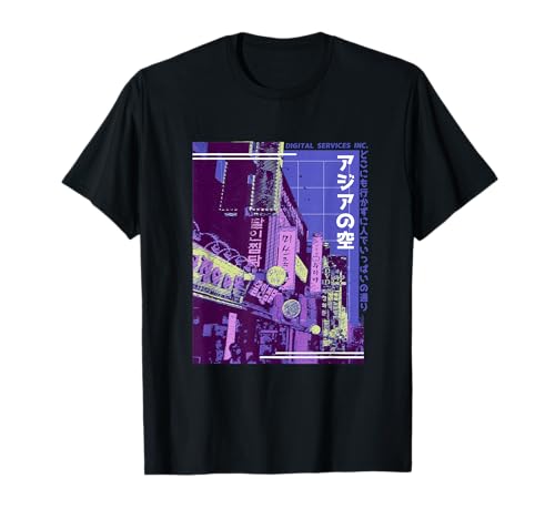 Asian Street | Vaporwave Aesthetics Artistic Motif T-Shirt