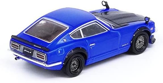 Miniatura 2 de Fairlady Z (S30) RHD (conducción a mano derecha) azul metálico con capó de carbono 164 modelo de auto fundido a presión por Inno Models IN64-240Z-BLU