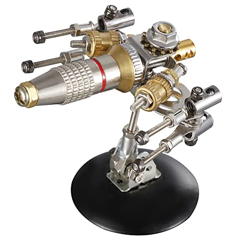 SAVWAY Metal Car Kits to Build, Fighter Metal Model Kit 3D Puzzles for Adults Alloy Mechanical Assembly Brain Teaser Fun Toy