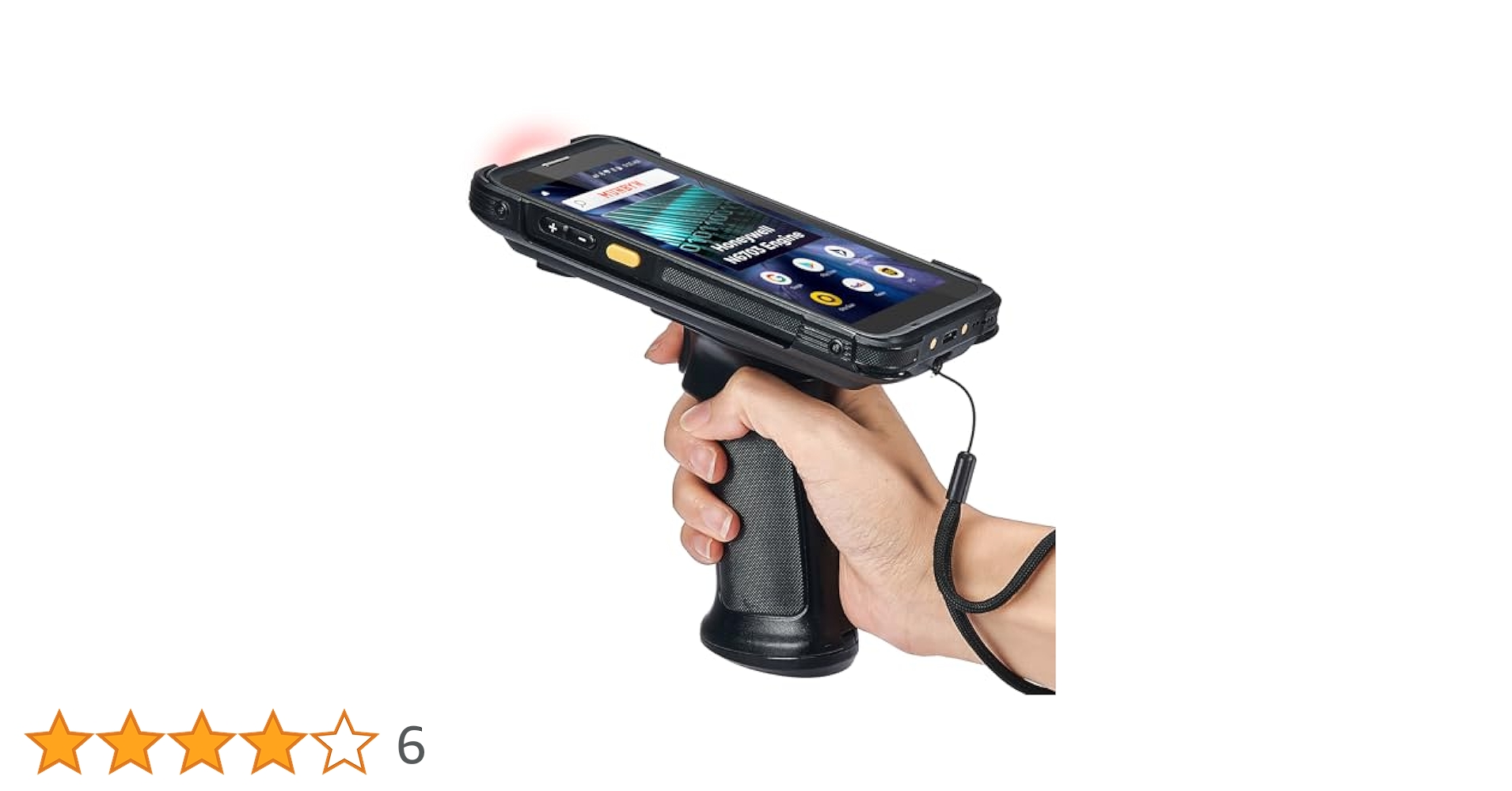 MUNBYN 2024 Android Barcode Scanner with Pistol Grip, Equip