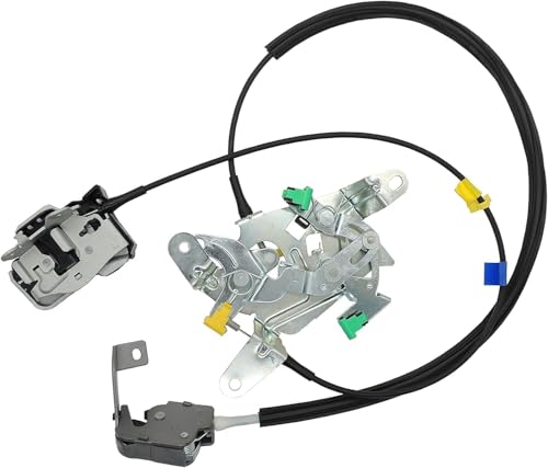 Image of HiSport Rear Door Lock Latch & Cable 6C3Z28264A00A Right Passenger Side - Compatible with Ford F250 F350 F450 F550 Super Duty Extended Cab 1999-2007 - Replaces 6C3Z-28264A00