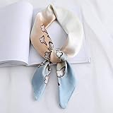 Tipo di progetto: Sciarpa ZZBRY Foulard Quadrato in Seta per Donna Primavera Estate Scialle E Sciarpe Avvolgenti Sciarpe Collo Farfalla Stampa Foulard Bandana Ufficio Morbido
