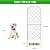 Skcoipsra Decorative Garden Fence 10 Pack, 37.5in(H) x 10.8ft(L) Animal Barrier Fence, Rustproof Metal Fencing for Yard, Dog Rabbits Wire Section Garden Edging Border for Yard Patio Garden, Arched