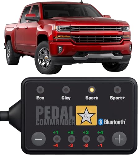 PEDAL COMMANDER for Chevrolet Silverado 2007-2018 Throttle Response Controller - Anti-Theft, 36 Driving Modes & App Control, Throttle Controller Performance Upgrades, Silverado Accessories