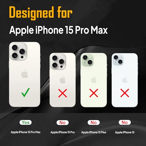 Image of Zapcase Back Case for iPhone 15 Pro Max | Slim Lifetime Anti-Yellow Crystal-Clear Cover with Elevated Camera Protection & MagSafe Compatibility | Premium German Polycarbonate | Shockproof | Clear