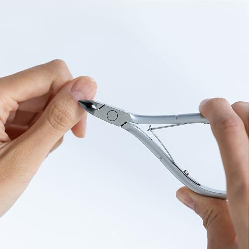 NGHIA Cuticle Nipper - D-07 JAW 14 | Stainless Steel | Durable and Sharp | Ergonomic Design | Grey Plated | Ideal for Salons and Home Use