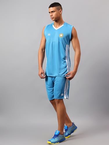 Image of Vector X VBB-100 Men's Sleeveless Basketball Volleyball Football Team Jersey and Shorts Set Combo, Breathable Moisture-Wicking Unisex Sports Active Wear Active Wear for Running Training Men Women