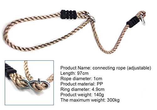 A Aifamy 43234-151 Tree Swing, Hammock Hangings Safer Nylon Rope, Tree Swing Hanging Strap Kit(Holds Up To 650 Lbs.) -Pack Of 2(Adjustable) thumb #3