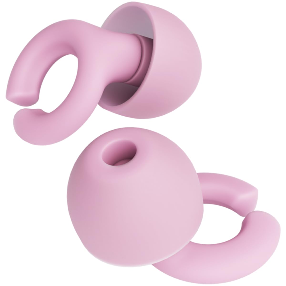 Hush Hoops Ear Plugs Ultra-Soft Reusable Noise Reducing Earplugs with Horseshoe Shape for Comfort 4 Tip Sizes for