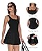 NIASHOT Athletic Dress for Women with Shorts Womens Tennis Dress Pleated Dresses Golf Clothes Black Summer Dresses 2026 Women's Fitness Clothing L