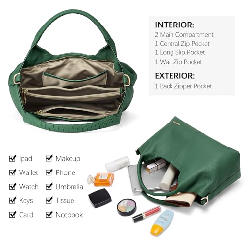 Image of BOSTANTEN Women Leather Handbag Designer Satchel Purses Top Handle Shoulder Totes Crossbody Bag