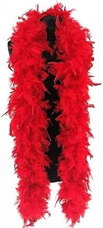 SACASUSA 100g Turkey Chandelle Feather Boas 6 Feet Long Beautiful Vibrant Color 20 Colors to Pick