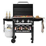 Royal Gourmet 3 Burner Griddle with Hood