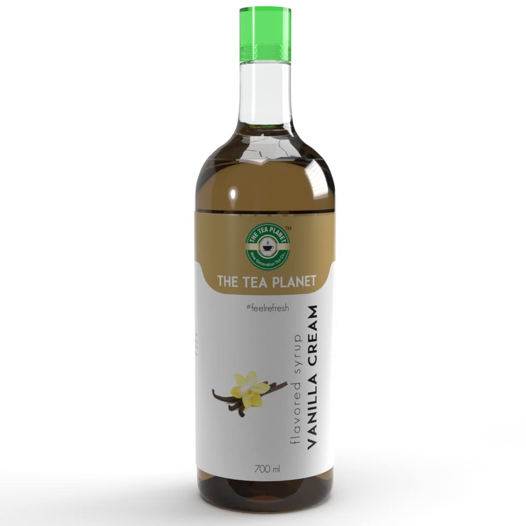 The Tea Planet - Vanilla Cream Syrup to Coffee, Tea, and Specialty Cocktails, Non - GMO, Gluten-Free, Vegan (700 ml ) (B07SZ4H1Y6) Amazon Price History, Amazon Price Tracker