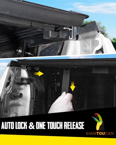 Image of Hard Top Low Profile Flip-up Tonneau Cover compitable with 2024-2026 Ford Ranger 5ft Bed