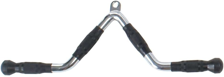 Power Systems Premium Multi-Purpose V Bar Accessory for Cable Machine Systems, Chrome (61956)