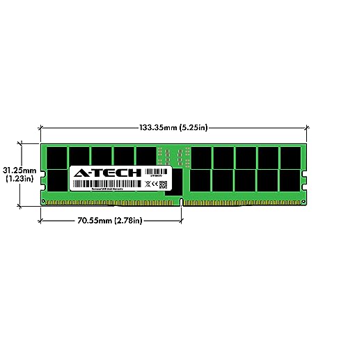 Image of A-Tech 96GB DDR5 4800MHz PC5-38400 ECC RDIMM 2Rx4 (EC8 10x4) Dual Rank 1.1V ECC Registered DIMM 288-Pin Server RAM Memory Upgrade Module (A-Tech Enterprise Series)