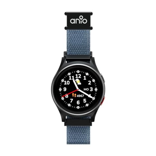 ANIO 6 Smartwatch für Kinder, GPS und Telefonfunktion, Dt. Hersteller, Datenschutz und -Telefonsupport, Lange AKKU-Laufzeit, SOS, Telekom SIM-Karte 30€ Amazon-Gutschein nach Registrierung (blau)