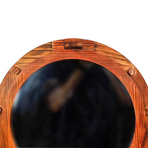 Nagina International Wooden Nautical Porthole Mirror - Image 7