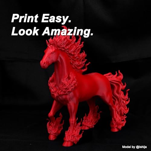 Image of PLA Force Filament Deep Red, Toughened 3D Filament 1.75mm 1KG | Rich Dark Red 3d Printer Filament Delivers High-Precision Prints With Clean, Sharp Details
