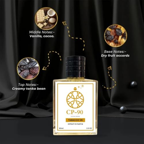 Image of Tobacco Vanilla Perfume for Men| Inspired from Tabacco VN |Tonka Bean, Vanilla, Cocoa & Woody Notes | 40% Oil Concentration | Long Lasting Upto 10-12 Hours | Extrait De Parfum 60 ml