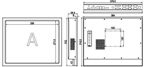 Ppc-1715Em 17 Inch Touch Industrial Tablet Pc A Variety Of On-Board I3 / I5 / I7 U Series Cpu Motherboards For Choice (Cpu I7) #TOP2