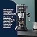 De'Longhi Dedica Style - Perfetto Kompakte Siebträgermaschine Espressomaschine mit Tasten, manuellem Milchaufschäumer für Espresso und Cappuccino, ESE Pad geeignet, 15cm breit, Schwarz (EC685.BK)