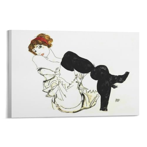 Poster mural Egon Schiele Walburga Neudl reproduction art 60x90