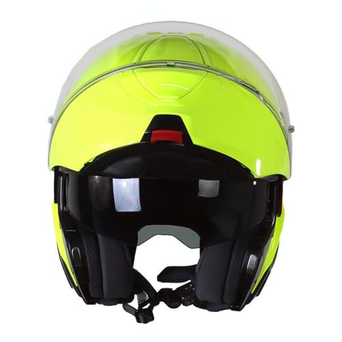 Casque Moto Modulable RPHA91 HJC Vert Fluo S contre la buée - 5