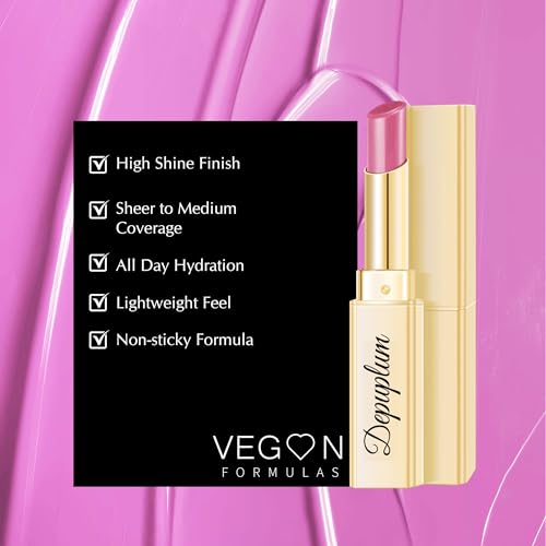 Image of Depuplum Pink Lipstick for Women Moisture Lip Gloss Tinted Lip Balm