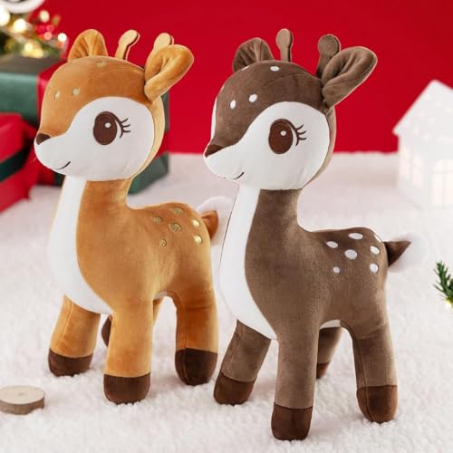 Pelúcia Gloveleya Lazada Natalina Rena Marrom 30cm