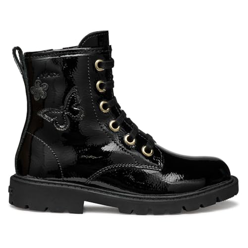 Geox J SHAYLAX Girl Ankle Boot, Black, 34 EU, Negro, 34 EU