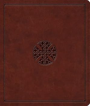 Imitation Leather ESV Journaling Bible (Trutone, Brown, Mosaic Cross Design) Book