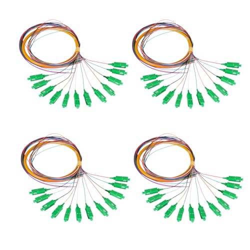 Fibres SC APC monomode 1.5m évitez les pertes de signal réseau lot de 4 x 12