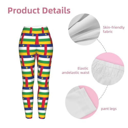 Leggings de África Central para mujer con tejido elástico suave 6