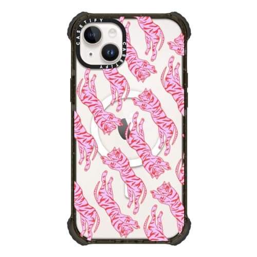 Coque iPhone 14 Plus ultra résistante CASETiFY Grace Owen Tigres protection intégrale antichoc