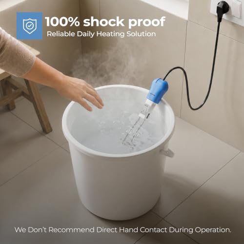 Image of Lifelong 1500W Shockproof Immersion Rod Water Heater | Anti-Rust Nickel Plating, ISI-Marked 3-Pin Plug & Secure Bucket Hook