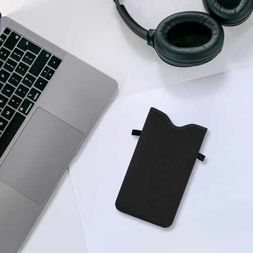 Image of HAQuke Men Women Phone Sleeve Pouch Case Bag with Crossbody Strap /Neck Lanyard for iPhone 17 /16 /15 Pro Max, Air, 16 /15 Plus, 16e; Black