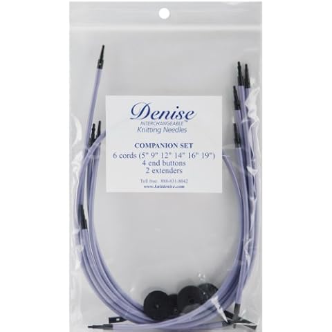 Denise Needles Interchangeable Knit and Crochet Companion Set, Lavender Cover