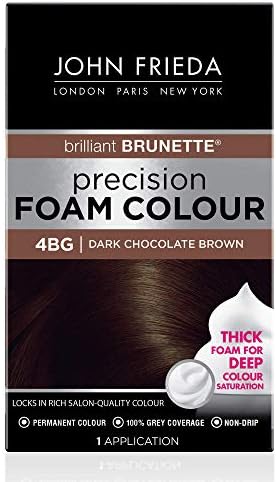 John Frieda Precision Foam Colour Dark Chocolate Brown 4BG, 1 Application