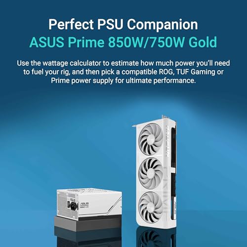 Image of ASUS Prime Radeon RX 9070 XT White OC Edition Graphics Card, AMD (PCIe 5.0, HDMI /DP 2.1, 2.5-Slot Design, Axial-tech Fans, Ball Bearings, Dual BIOS, GPU Guard)