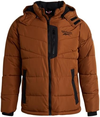 Reebok Jaqueta masculina de inverno – Casaco grosso e pesado para...