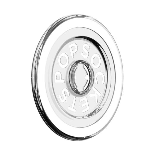PopSockets Round Magnetic Base Only Compatible with PopSockets Tops - Clear
