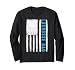 Vintage Lacrosse Dad American US Flag Best Father Papa Men Long Sleeve T-Shirt