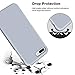 Vooii Compatible with iPhone 8 Plus Case, iPhone 7 Plus Case, Soft Silicone Gel Rubber Bumper, Microfiber Lining Hard Shell Shockproof Full Body Protective Cover Lavender Grey