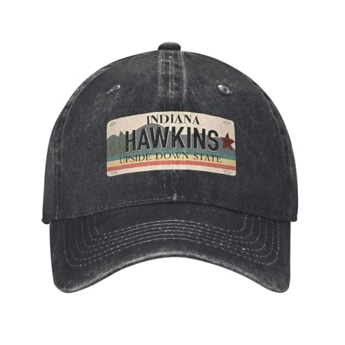 DLIOIQLEF Hawkins Casual Baseball Cap For Men Women Summer Running Hippie Trucker Hat y2k Retro Breathable Baseball Caps