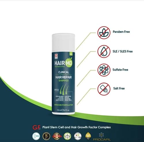 Transplant Clinical Repair Shampoo - 150ml Biotin for Hair Growth, Exclusive Anti Hair Loss Sensitive Formula