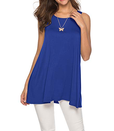 CEASIKERY Women's Sleeveless Tunics Women Flowy Tunic Tank Tops for
