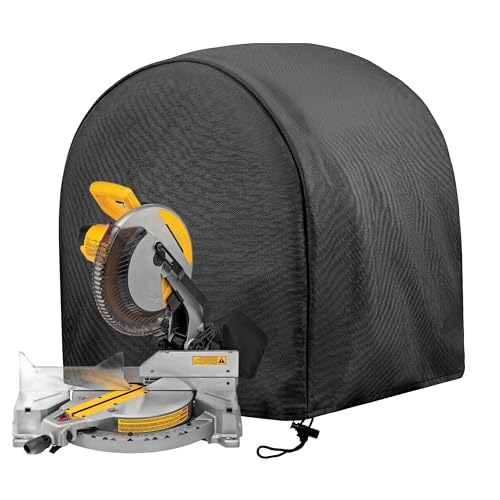 Power Miter Saws Cover,28L*24W*28H inch,High Density Waterproof Oxford cloth, suitable for most miter saws, planers, and machine tools, for indoor and outdoor use
