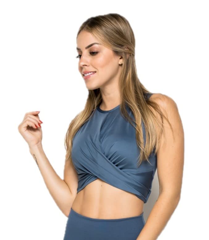 Flex Top bleu M : vêtement de sport respirant pour femme et homme